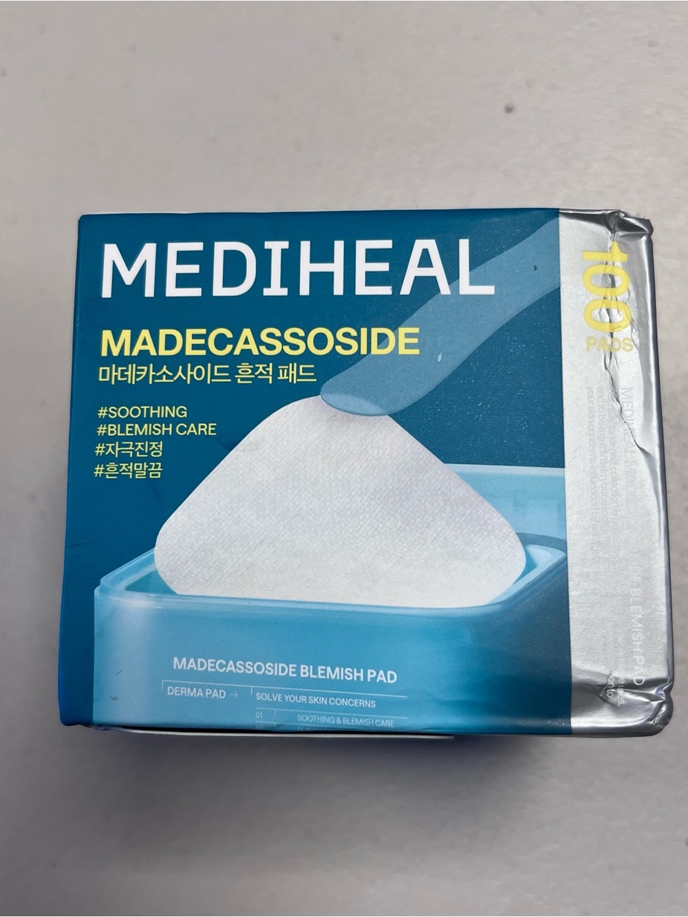 NIB Mediheal Madecassoside Blemish Pads Korean Skincare Toner Treatment Mask